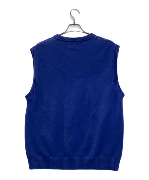 stussy（ステューシー）stussy (ステューシー) ニットベスト ネイビー サイズ:Lの古着・服飾アイテム