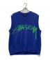 stussy（ステューシー）の古着「ニットベスト」｜ネイビー