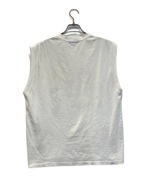 Hysteric Glamour（ヒステリックグラマー）Hysteric Glamour (ヒステリックグラマー) COOL NIGHTSノースリーブTシャツ ホワイト サイズ:Lの古着・服飾アイテム