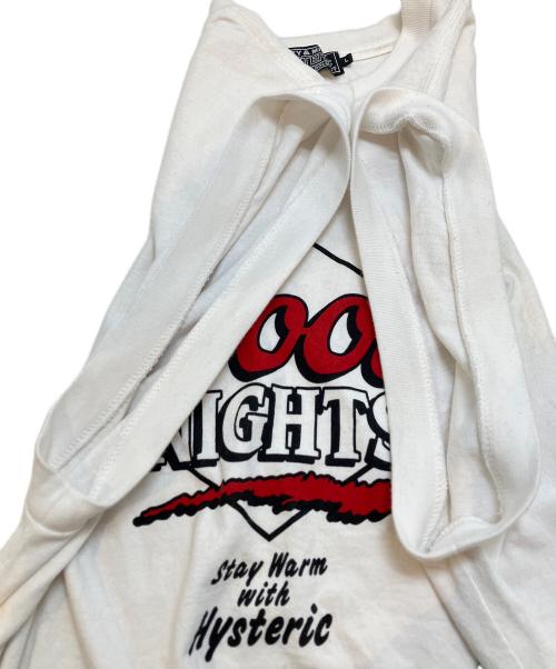 Hysteric Glamour（ヒステリックグラマー）Hysteric Glamour (ヒステリックグラマー) COOL NIGHTSノースリーブTシャツ ホワイト サイズ:Lの古着・服飾アイテム
