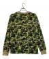 A BATHING APE (アベイシングエイプ) ABC CAMO BAPE STA LS TEE グリーン サイズ:L：10000円