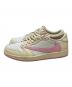 NIKE (ナイキ) Travis Scott (トラヴィススコット) Air Jordan 1 Retro Low OG アイボリー×ピンク サイズ:US11.5/UK10.5/EUR45.5/29.5cm：40000円