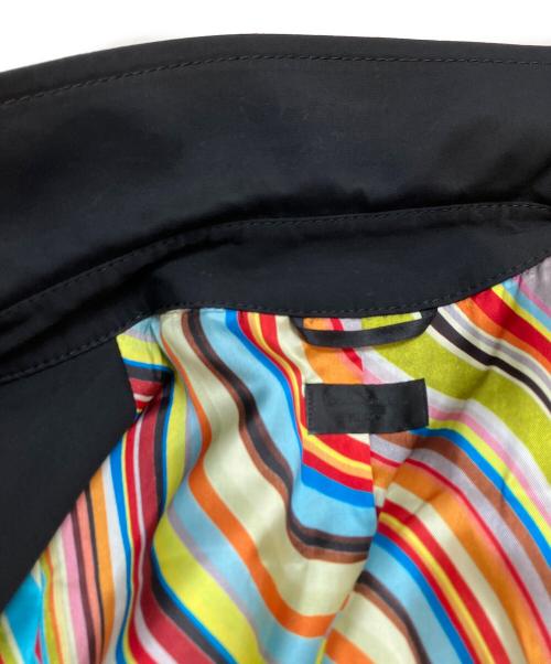 Paul Smith BLACK（ポールスミスブラック）Paul Smith BLACK (ポールスミスブラック) トレンチコート ブラック サイズ:48Lの古着・服飾アイテム