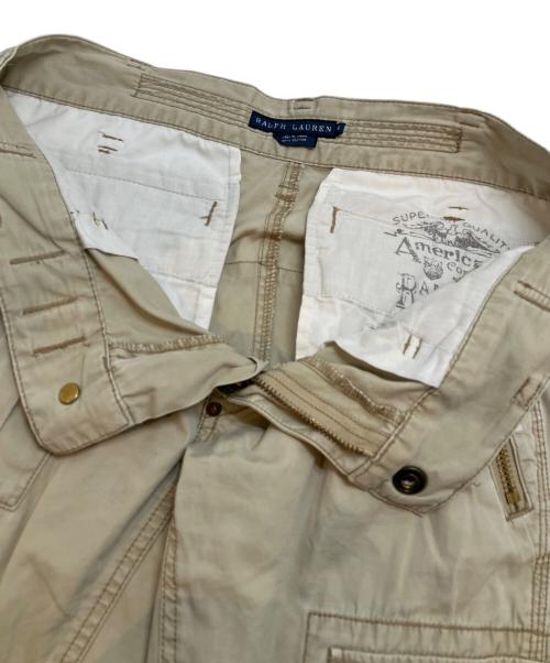 RALPH LAUREN（ラルフローレン）RALPH LAUREN (ラルフローレン) マルチポケットカーゴパンツ ベージュ サイズ:6(M〜L)の古着・服飾アイテム
