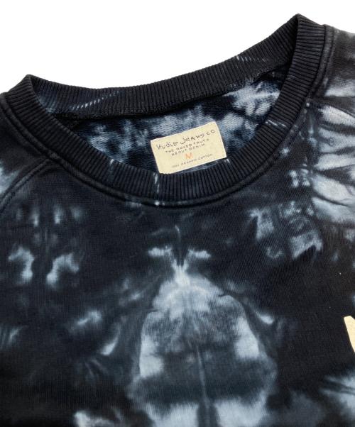 NUDIE JEANS（ヌーディー・ジーンズ）NUDIE JEANS (ヌーディー・ジーンズ) タイダイ柄スウェット ブラック サイズ:Mの古着・服飾アイテム