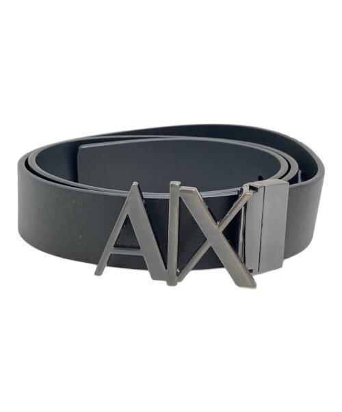 ARMANI EXCHANGE（アルマーニ エクスチェンジ）ARMANI EXCHANGE (アルマーニ エクスチェンジ) レザーベルト ブラック サイズ:サイズ30の古着・服飾アイテム
