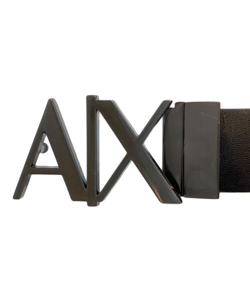 ARMANI EXCHANGE（アルマーニ エクスチェンジ）ARMANI EXCHANGE (アルマーニ エクスチェンジ) レザーベルト ブラック サイズ:サイズ30の古着・服飾アイテム