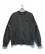 THE BLACK EYE PATCHブラックアイパッチ）の古着「SMALL OG LABEL PIGMENT DYDED CREW SWEAT」｜グレー