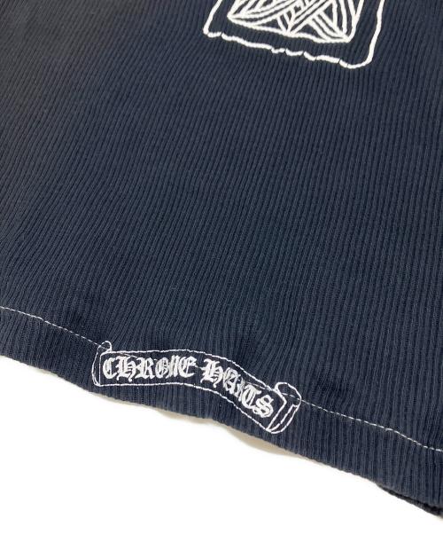 CHROME HEARTS（クロムハーツ）CHROME HEARTS (クロムハーツ) Tバーロゴプリントタンクトップ ブラック サイズ:Sの古着・服飾アイテム