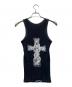 CHROME HEARTS (クロムハーツ) Tバーロゴプリントタンクトップ ブラック サイズ:S：80000円