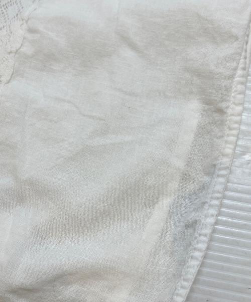 tumugu（ツムグ）tumugu (ツムグ) コットンリネンボイルレースベスト ホワイト サイズ:Freeの古着・服飾アイテム