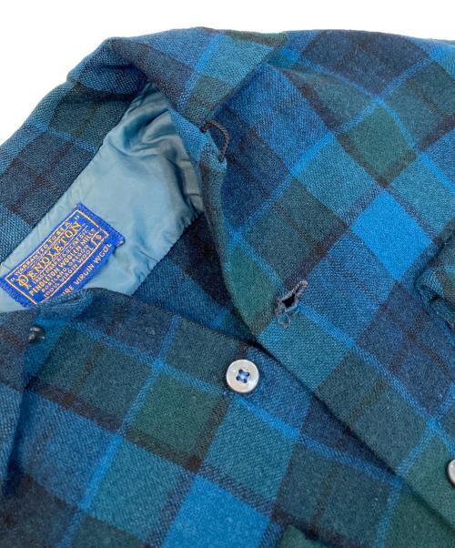 PENDLETON（ペンドルトン）PENDLETON (ペンドルトン) 60‘s長袖ボードシャツ ブルー サイズ:Sの古着・服飾アイテム