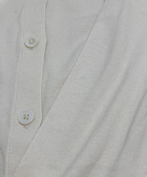 POLO RALPH LAUREN（ポロ・ラルフローレン）POLO RALPH LAUREN (ポロ・ラルフローレン) ポニー刺繍丸首カーディガン アイボリー サイズ:Mの古着・服飾アイテム