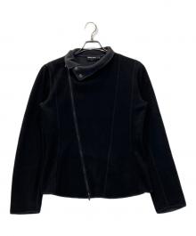 GIORGIO ARMANI（ジョルジオアルマーニ）の古着「カシミヤ混アシンメトリージャケット」｜ブラック