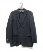 BURBERRY BLACK LABELバーバリーブラックレーベル）の古着「コットンリネンテーラードジャケット」｜ブラック