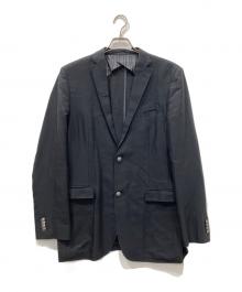 BURBERRY BLACK LABEL（バーバリーブラックレーベル）の古着「コットンリネンテーラードジャケット」｜ブラック