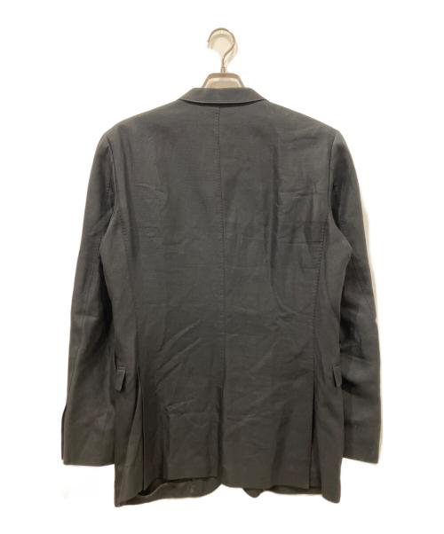 BURBERRY BLACK LABEL（バーバリーブラックレーベル）BURBERRY BLACK LABEL (バーバリーブラックレーベル) コットンリネンテーラードジャケット ブラック サイズ:LLの古着・服飾アイテム