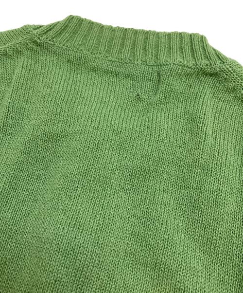 tricot COMME des GARCONS（トリココムデギャルソン）tricot COMME des GARCONS (トリココムデギャルソン) フラワー刺繍ウールカーディガン 黄緑 サイズ:表記なしの古着・服飾アイテム