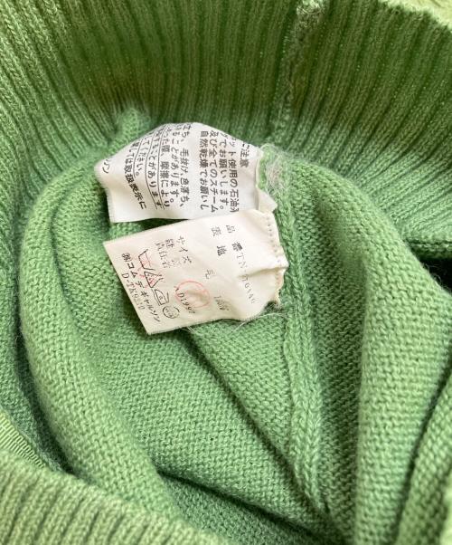 tricot COMME des GARCONS（トリココムデギャルソン）tricot COMME des GARCONS (トリココムデギャルソン) フラワー刺繍ウールカーディガン 黄緑 サイズ:表記なしの古着・服飾アイテム