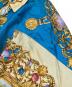 中古・古着 VERSATILE COUTURE (ヴェルサーチ・バーサタイル) チェーン柄シルクシャツ イエロー×ブルー サイズ:44：20000円