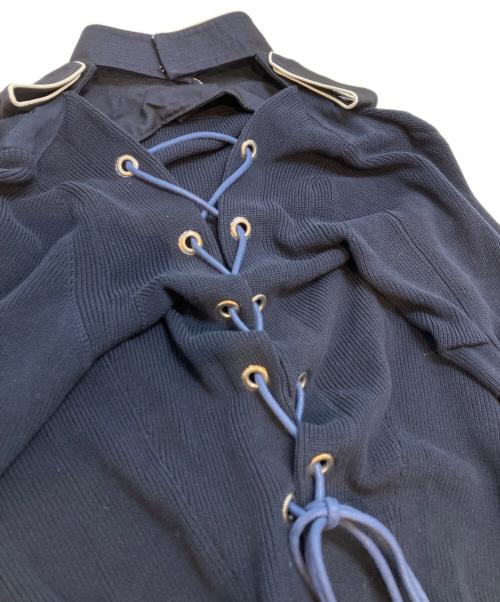 sacai（サカイ）sacai (サカイ) 付襟ナポレオンニット ネイビー サイズ:3の古着・服飾アイテム