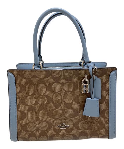 COACH（コーチ）COACH (コーチ) スモール ゾーイ キャリーオール ブラウンの古着・服飾アイテム