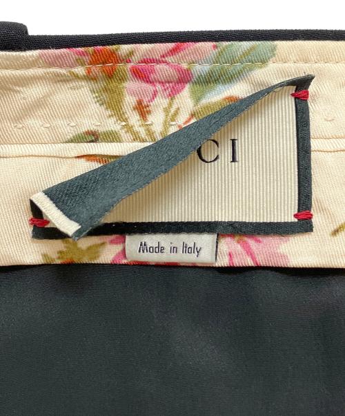 GUCCI（グッチ）GUCCI (グッチ) フレアスラックス ブラック サイズ:38の古着・服飾アイテム