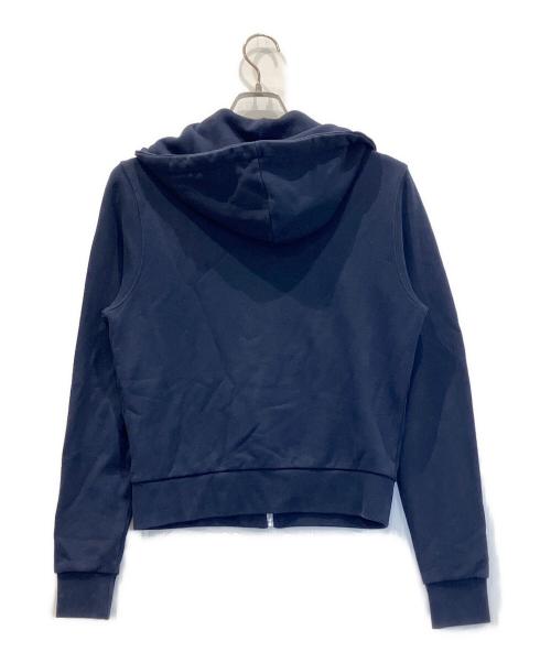 maison kitsune（メゾンキツネ）MAISON KITSUNE (メゾンキツネ) トリコロールフォックスパッチ ジップパーカー ネイビー サイズ:Sの古着・服飾アイテム