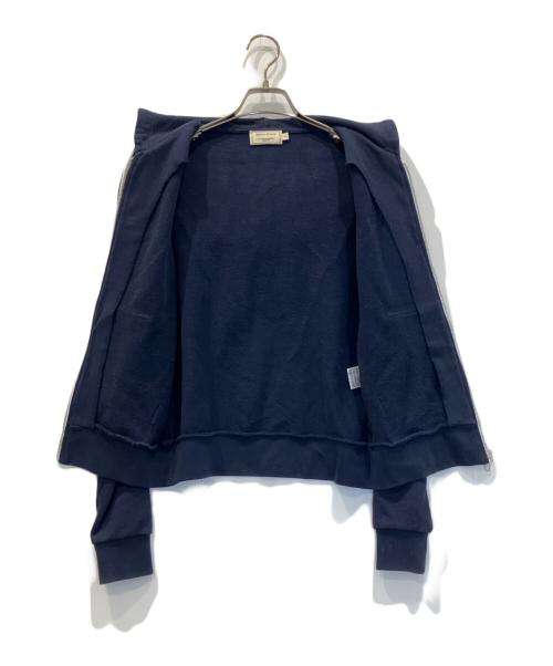 maison kitsune（メゾンキツネ）MAISON KITSUNE (メゾンキツネ) トリコロールフォックスパッチ ジップパーカー ネイビー サイズ:Sの古着・服飾アイテム