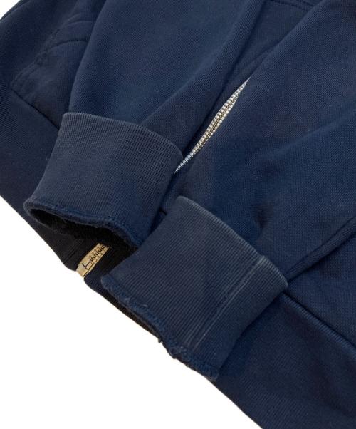 maison kitsune（メゾンキツネ）MAISON KITSUNE (メゾンキツネ) トリコロールフォックスパッチ ジップパーカー ネイビー サイズ:Sの古着・服飾アイテム
