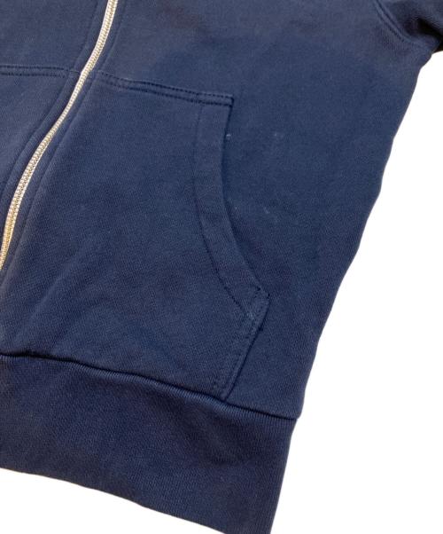 maison kitsune（メゾンキツネ）MAISON KITSUNE (メゾンキツネ) トリコロールフォックスパッチ ジップパーカー ネイビー サイズ:Sの古着・服飾アイテム