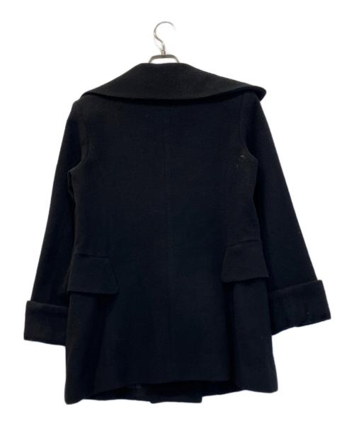 Vivienne Westwood RED LABEL（ヴィヴィアンウエストウッドレッドレーベル）Vivienne Westwood RED LABEL (ヴィヴィアンウエストウッドレッドレーベル) ビッグカラーピーコート ブラック サイズ:2の古着・服飾アイテム