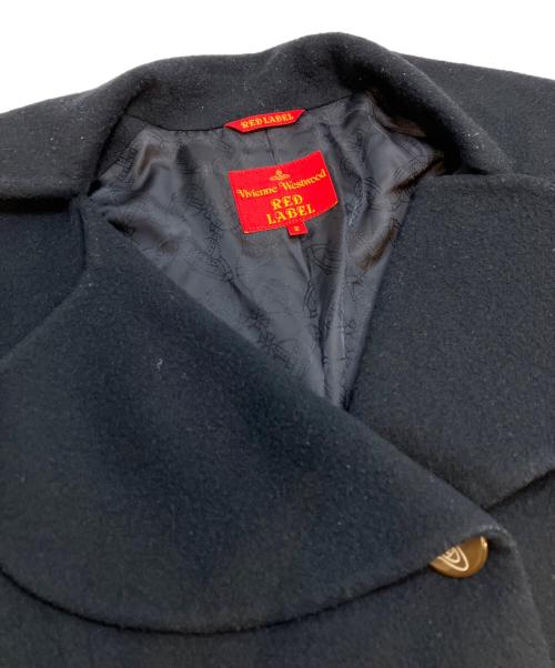 Vivienne Westwood RED LABEL（ヴィヴィアンウエストウッドレッドレーベル）Vivienne Westwood RED LABEL (ヴィヴィアンウエストウッドレッドレーベル) ビッグカラーピーコート ブラック サイズ:2の古着・服飾アイテム