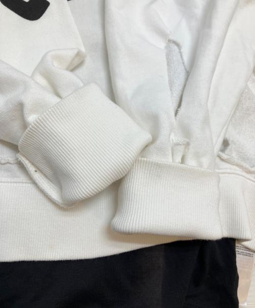 DIESEL（ディーゼル）DIESEL (ディーゼル) クラッシュレイヤードスウェット ホワイト サイズ:ＸＳの古着・服飾アイテム