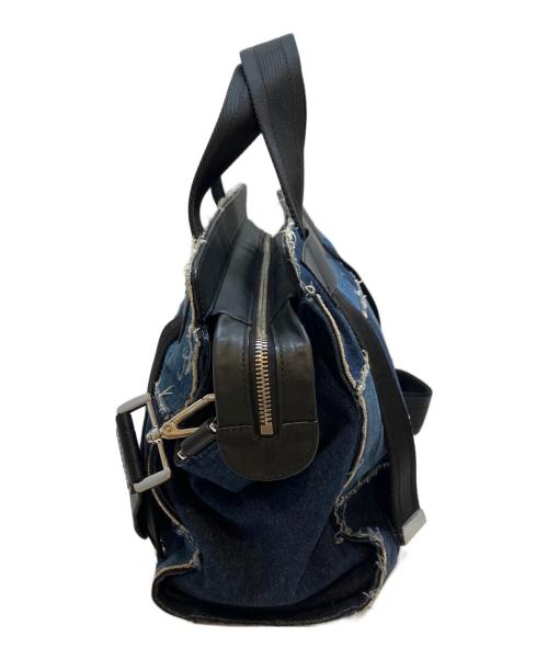 DIESEL（ディーゼル）DIESEL (ディーゼル) デニムパッチワーク2WAYトートバッグ インディゴ サイズ:表記なしの古着・服飾アイテム
