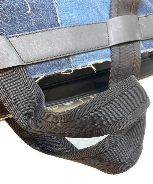 DIESEL（ディーゼル）DIESEL (ディーゼル) デニムパッチワーク2WAYトートバッグ インディゴ サイズ:表記なしの古着・服飾アイテム