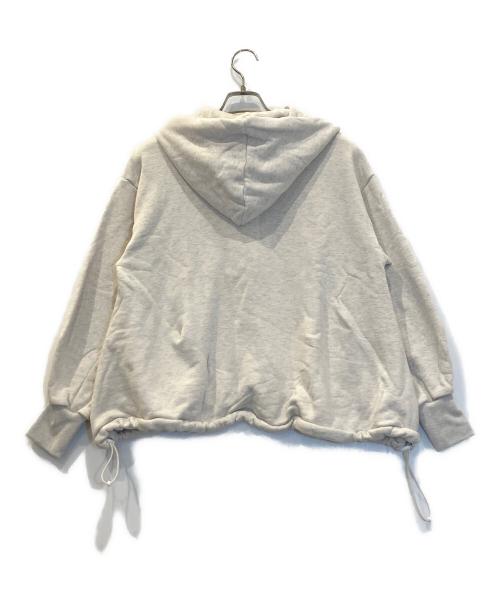 BEARDSLEY（ビアズリー）BEARDSLEY (ビアズリー) フロントZIPパーカー ベージュ サイズ:Fの古着・服飾アイテム