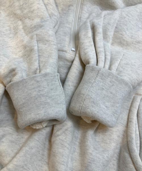 BEARDSLEY（ビアズリー）BEARDSLEY (ビアズリー) フロントZIPパーカー ベージュ サイズ:Fの古着・服飾アイテム