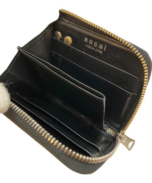 sacai（サカイ）sacai (サカイ) PORTER (ポーター) ジップウォレット ブラックの古着・服飾アイテム