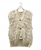 MAISON SPECIALメゾンスペシャル）の古着「Shaggy Fringe Hand Vest」｜アイボリー