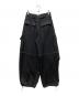MAISON SPECIAL (メゾンスペシャル) Zip Design Satin Cargo Pants ブラック サイズ:38：6000円