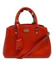 COACH（コーチ）の古着「ハンドバッグ スモールマーゴット」｜オレンジ