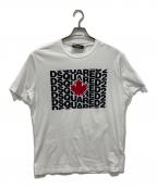 DSQUARED2ディースクエアード）の古着「プリントTシャツ」｜ホワイト