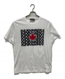 DSQUARED2（ディースクエアード）の古着「プリントTシャツ」｜ホワイト