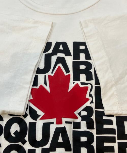 DSQUARED2（ディースクエアード）DSQUARED2 (ディースクエアード) プリントTシャツ ホワイト サイズ:XLの古着・服飾アイテム