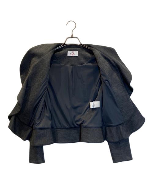 kay me（ケイミー）kay me (ケイミー) ミディアムグレー ラッフルジャケット グレー サイズ:7の古着・服飾アイテム