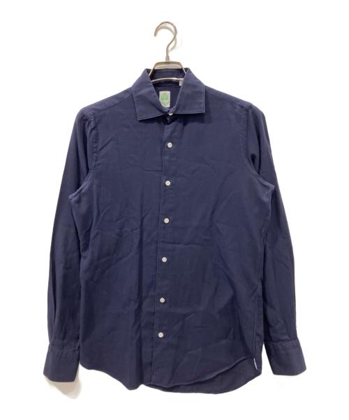 finamore（フィナモレ）Finamore (フィナモレ) シャツ ネイビー サイズ:15/38の古着・服飾アイテム