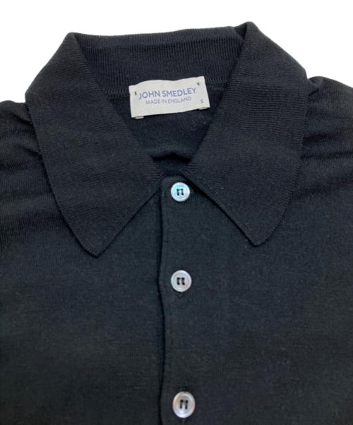 JOHN SMEDLEY（ジョンスメドレー）JOHN SMEDLEY (ジョンスメドレー) ニットポロシャツ ブラック サイズ:Sの古着・服飾アイテム