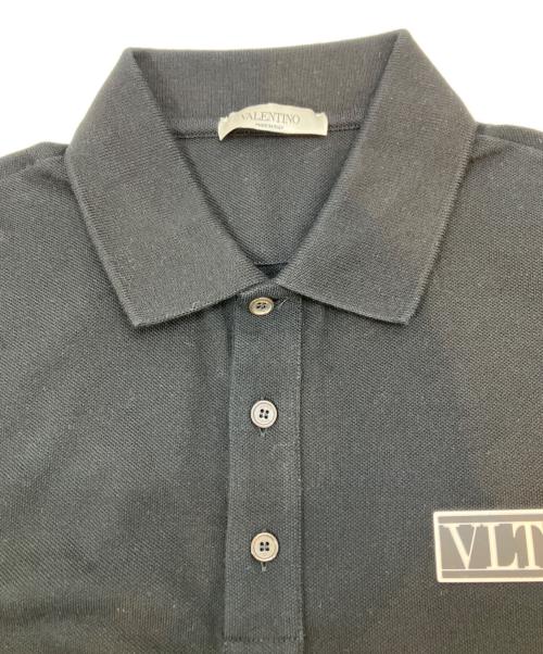 VALENTINO（ヴァレンティノ）VALENTINO (ヴァレンティノ) ロゴポロシャツ ブラック サイズ:Mの古着・服飾アイテム