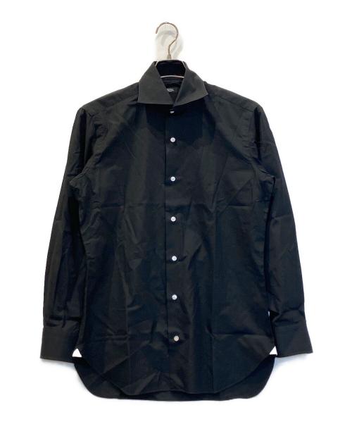 BARBA（バルバ）BARBA (バルバ) ホリゾンタルカラードレスシャツ ブラック サイズ:38/15(S~M相当)の古着・服飾アイテム